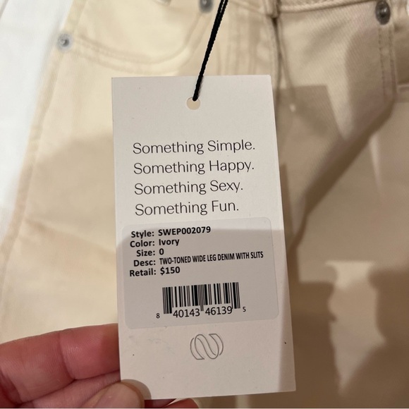 NWT Something Navy Two Tone Jeans - Picture 5 of 6